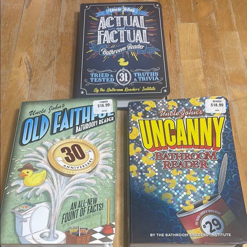 Set of 3 Uncle John's Bathroom Reader books